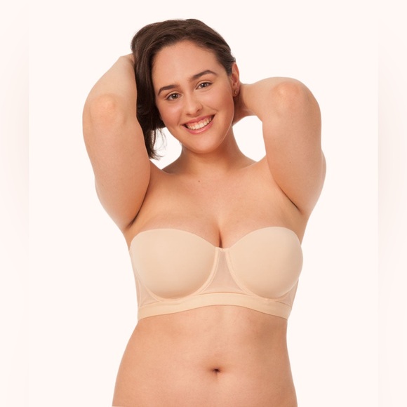 Likely The Smooth Strapless Toasted Almond & Jet Black 34A Bundle Like New - Picture 5 of 13